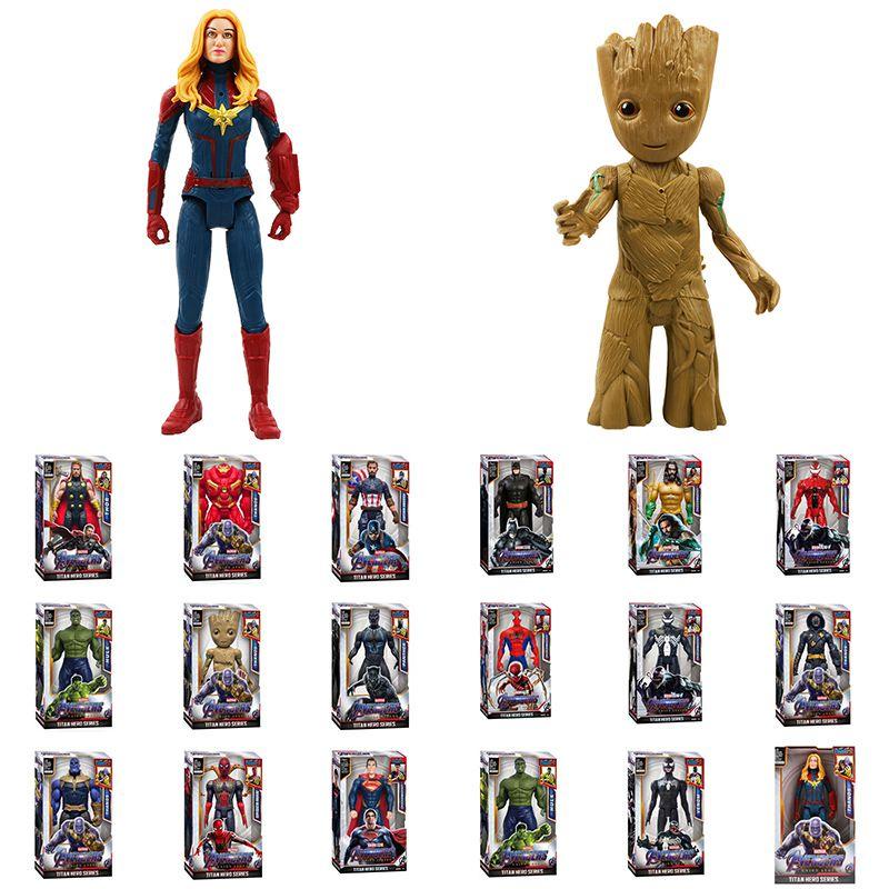 Captain Thor Spiderthanos Hulk Venom Ronin Groot Action Figure Toys