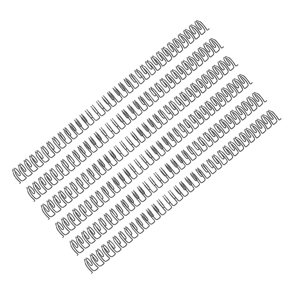 50Pcs Double   Wire Binding Spine 180 Sheet Capacity 3:1 Pitch 34   19mm Diameter Set Kit for   Paper
