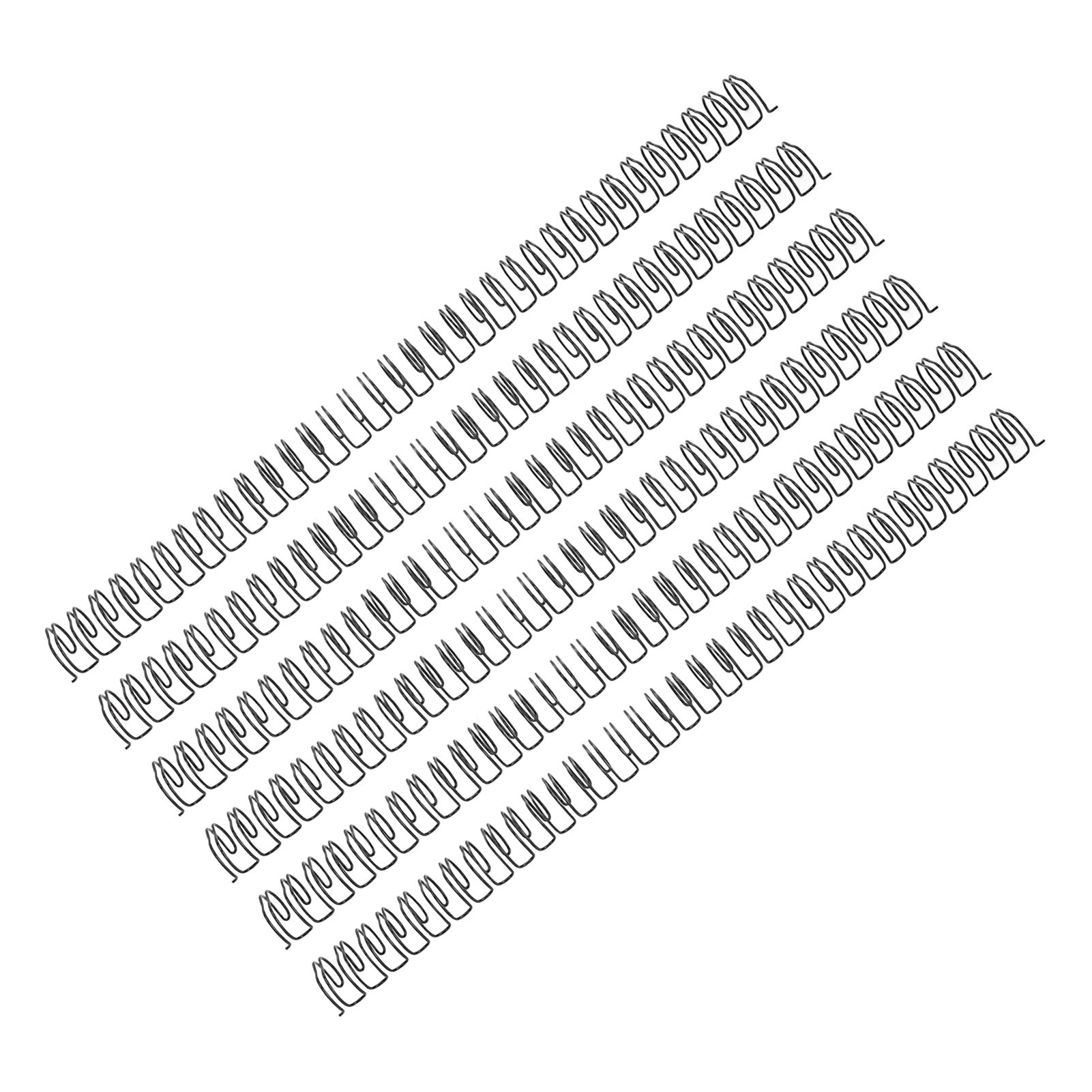 50Pcs Double   Wire Binding Spine 180 Sheet Capacity 3:1 Pitch 34   19mm Diameter Set Kit for   Paper
