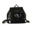 Stylish Black Brown White Casual Backpack For Students With Unique Design And Soft Pu Material