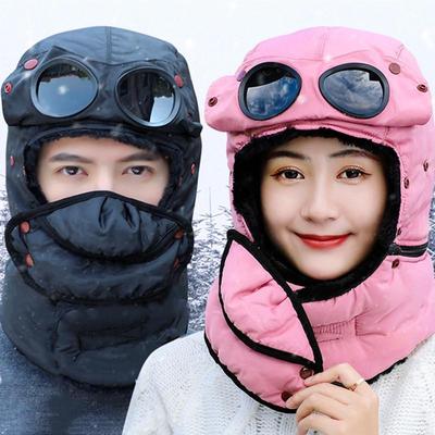 Unisex Mode verdicken warme Mütze winddichte Wintermützen für Männer Frauen halten warme Mütze