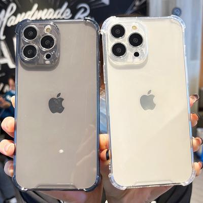 Funda de Teléfono Transparente a Prueba de Golpes Para Iphone 13 12 11 Pro Max X Xr 7 8 Plus 13 11 Borde Suave de Silicona Transparente Cubierta Trasera