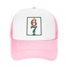 Individuelle Punk Unisex Sechs Sieben Baseballkappe für Erwachsene Verstellbare Dad Hat für Unisex Damen Hip Hop