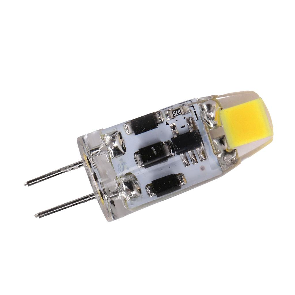 G4-Glühbirne, 2 W, 200 lm, 360 Grad dimmbar, Silikon-BiPin-LED-Glühbirne für das Home Office, AC DC 1224 V(Kaltes Weiß