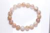 [K.KOUOKU] Natural Sakura Agate Bracelet, 11mm, Power Stone, Agate, Natural Stone, Prayer Beads (Sakura Agate-11mm)