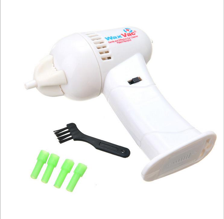 Electric Waxvac Ear Cleaner Ear Cleaning Device Dig Ear Massage Ear Cleaner Ear Scoop Sucking Earwax Device белый