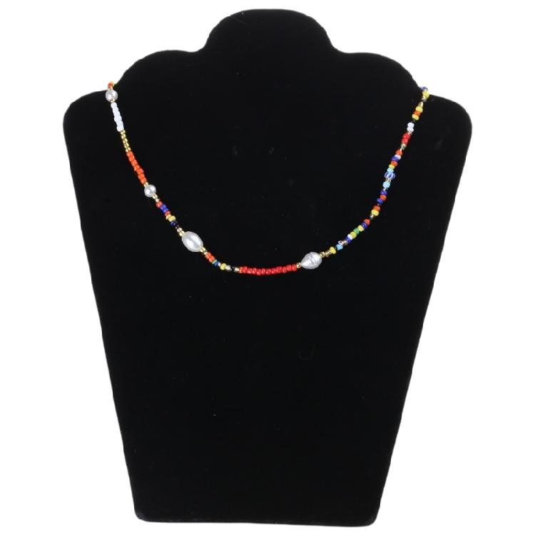 Elegant Beads Necklace Charm Necklace Beads Bracelet Multilayer Necklace Chain Necklace Suitable for Fashion Outfit
