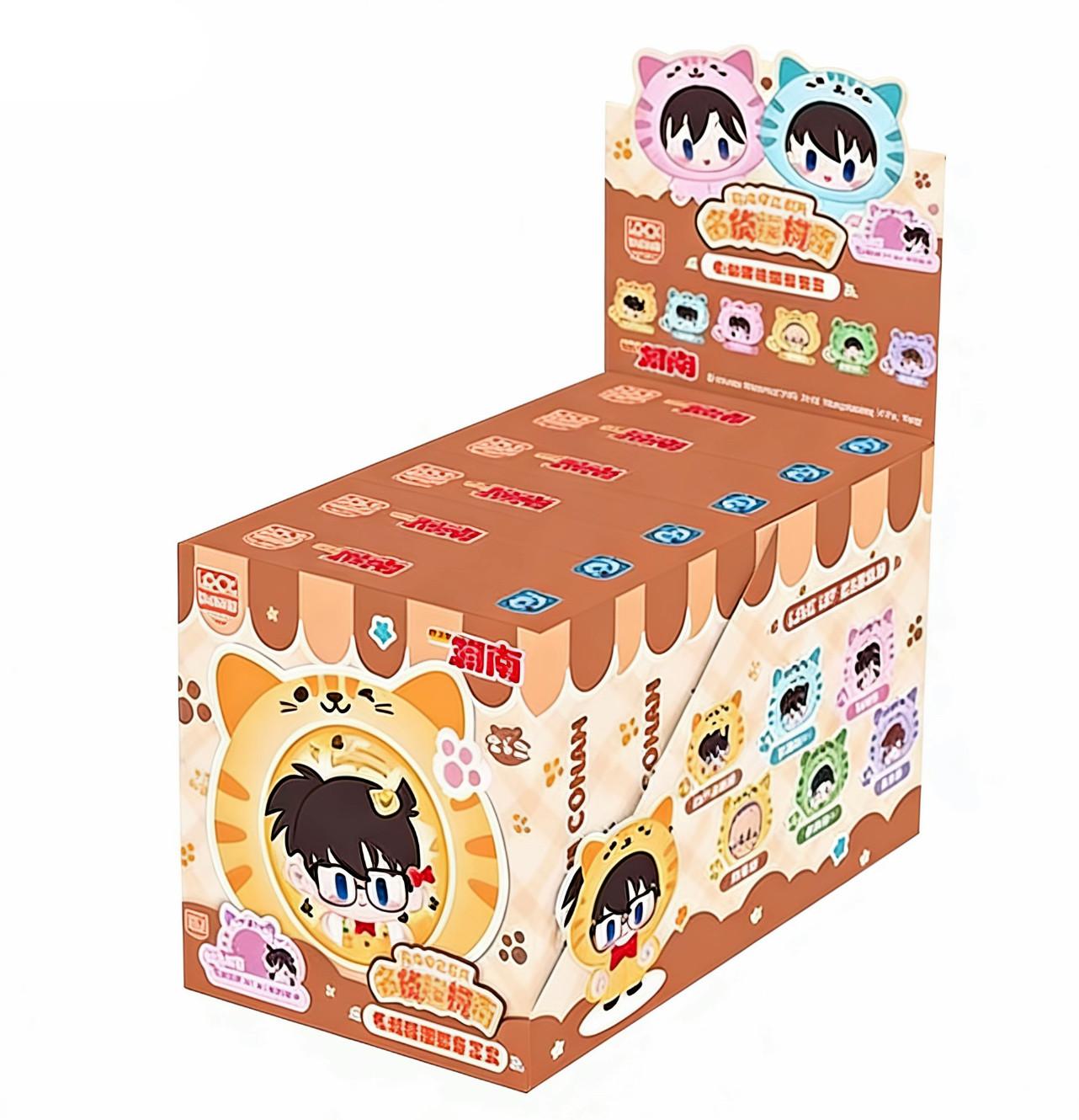 

Original LX Detective Conan Cat Cloak Fashion Badge Series Blind Box Anime Character Collection Surprise Toys Gifts