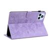 For itel VistaTab 30 Case Lily Flower Imprint Card Slots Leather Tablet Cover