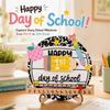 Classroom Decor Wooden Day of School Sign DIY Ornaments School Opening Decorations School Gift Photo Prop Classroom