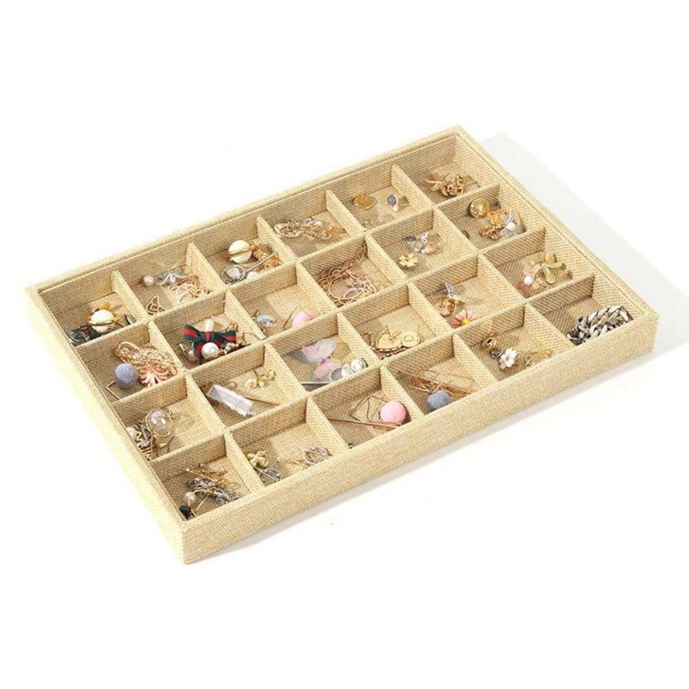 Multifunctional Linen Jewelry Tray Retro Jewelry Organizer Jewelry Box  Boutique