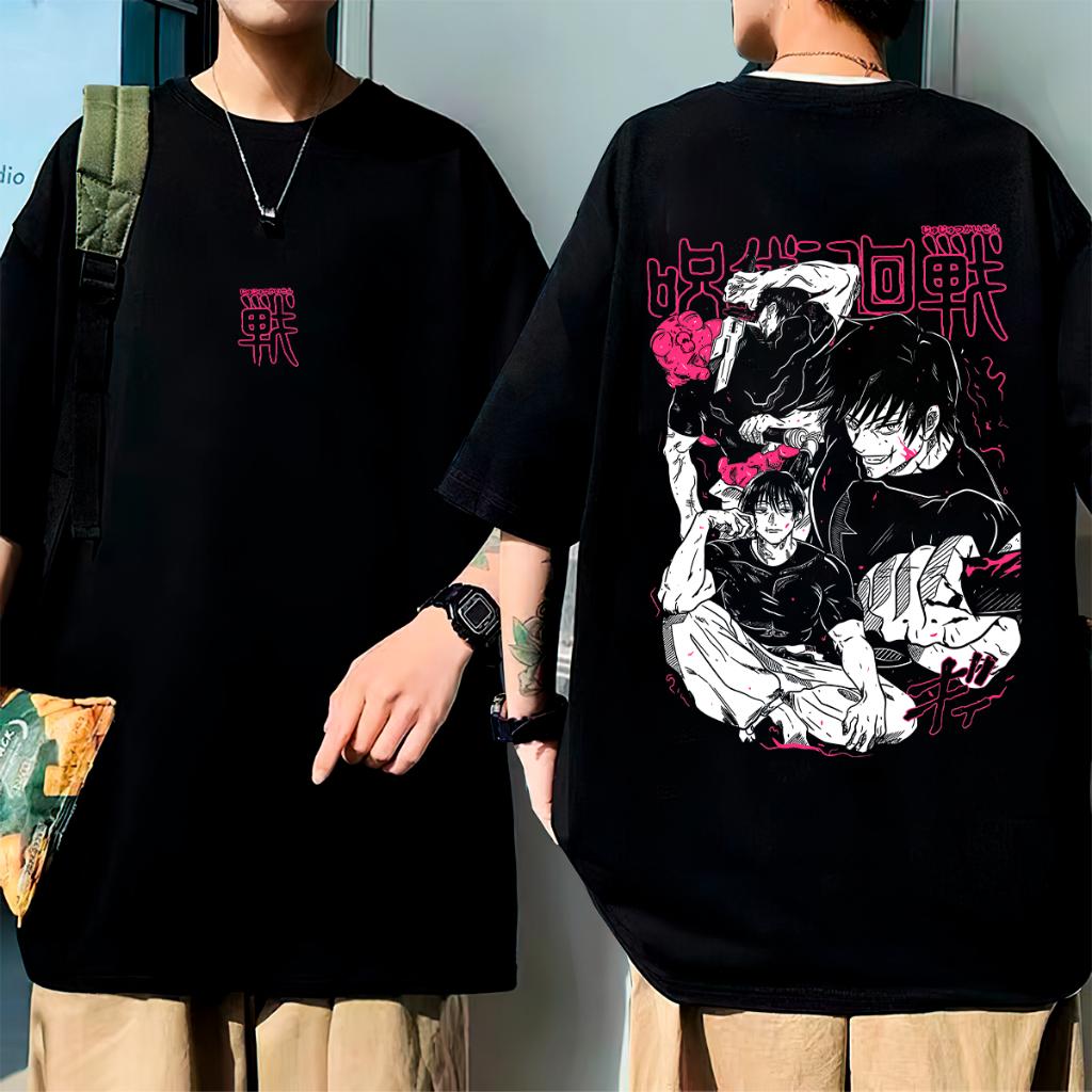 

Jujutsu Kaisen Anime Men Women Summer T-Shirt Oversized Vintage Short Sleeve Casual Comfort Loose Harajuku Street Y2k Fashion 4XL