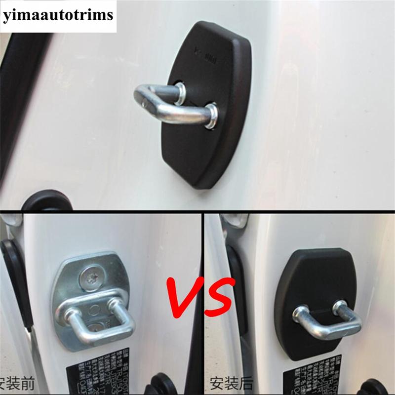 Car Door Lock Protector Cover Trim For Toyota Highlander 2013 - / Sienna 2014 - 2017 / Prado Fj150 2014 - Accessories