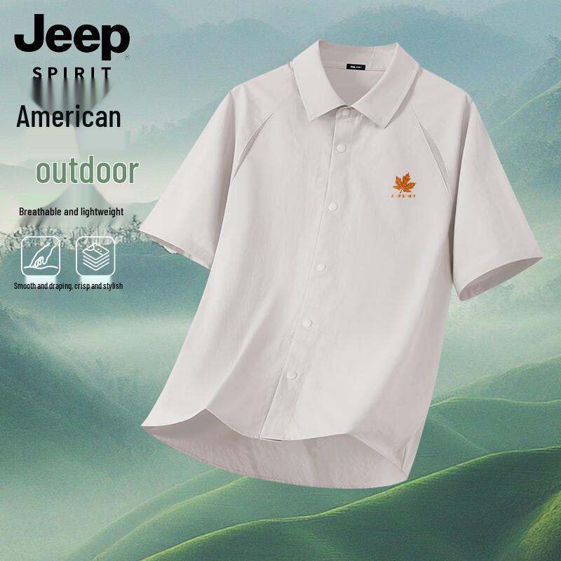 

Мужская повседневная рубашка с коротким рукавом JEEP SPIRIT L