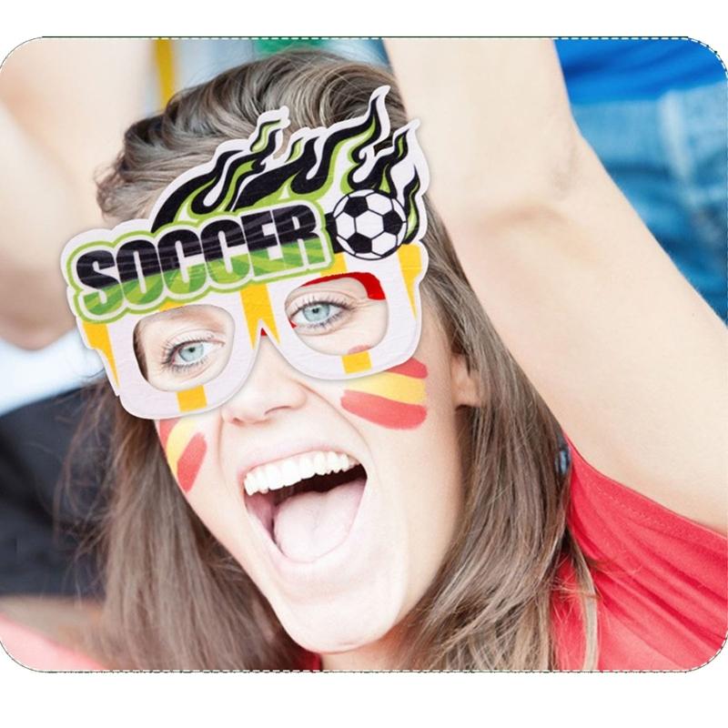 Pack Of 12 Football Themed Glasses With Exciting Sports Designs For Group Activities And functions