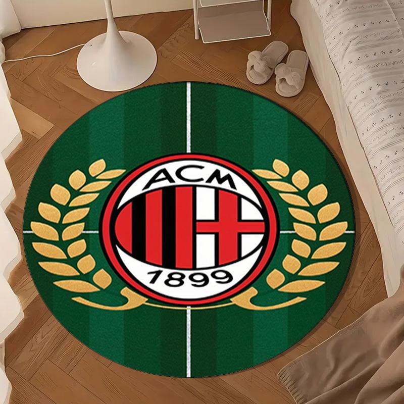 1909 Football Club Round Rug for Livingroom,Bedroom, Palyroom, Chair Rug, Area rug, Circle Carpet, Large Size Fan Christmas gift