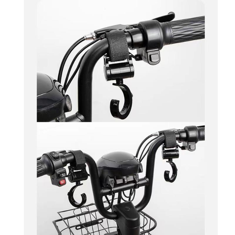 Heavy Duty Rotatable Stroller Hook 2Pcs Multi-Function Hanging Clip Strap for Baby Stroller Grocery Bags Purses Travel with Kids