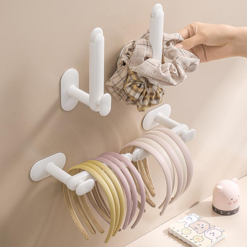 

Масштабируемая настенная стойка для держателя веревки для волос, многоцелевая стойка для хранения ювелирных изделий, ожерелий, браслетов, настенная вешалка для ключей, сумок, крючок