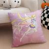 Dreamlike Cute SSailor Moon Cushion Cover Throw Pillow Cover Hidden Button Durable Polyester Chair Cushion