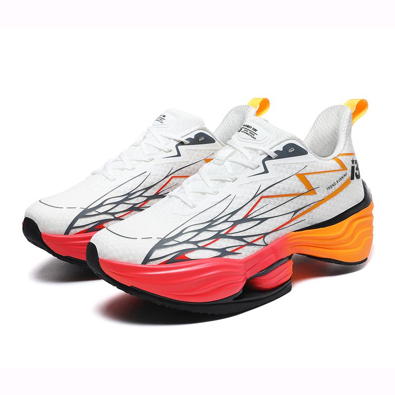 

Спортивная обувь мужская сетчатая дышащая амортизирующая высококачественная нескользящая обувь летняя марафонская тренировочная беговая обувь для женщин 44 оранжевый