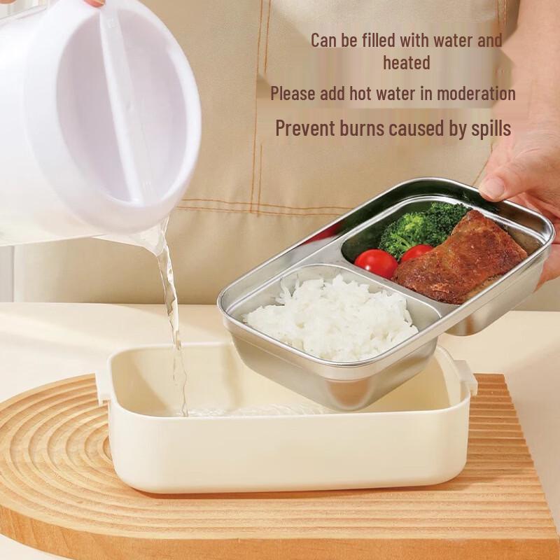 Ruhan 304 Stainless Steel Double Layer Insulated Lunch Box