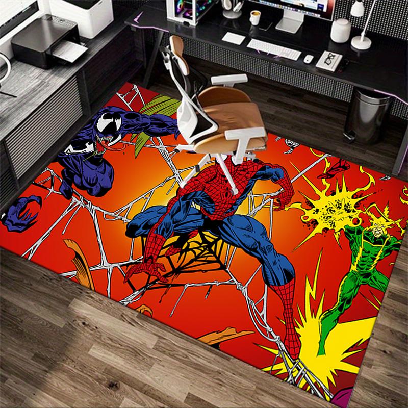 Spiderman Venom Action Carpet For Playroom Bedroom Living Room Sofa Home Decorkids Game Area Rug Nonslip Floor Mat