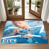 Erling Haaland Design Crystal Velvet Rug Soft Decorative Mat for Bedroom Entrance