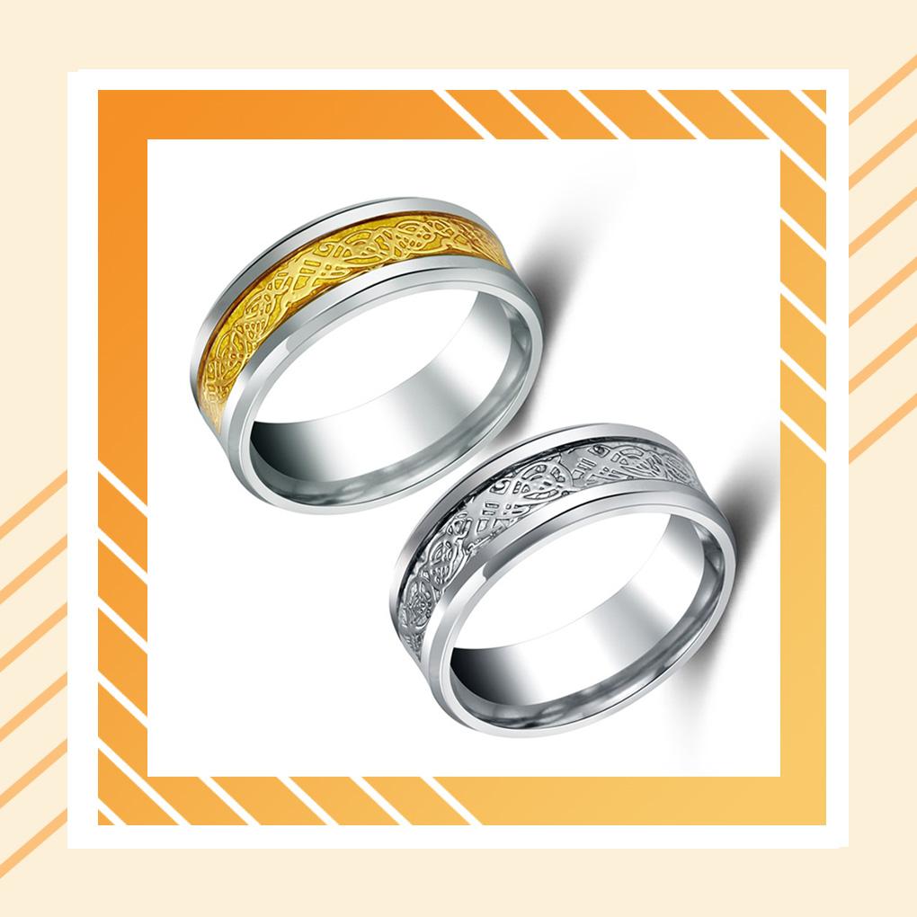 Men Ring Stainless Steel Plated Hand Jewelry Casual Party Holiday Dressing Clothing Decoration Circle Gift Craft