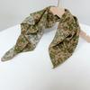 Spring Summer Soft Cotton Square Scarf Women's Printed Small Flower Scarf Accessories Neck Protection Small Scarf 55X55cm