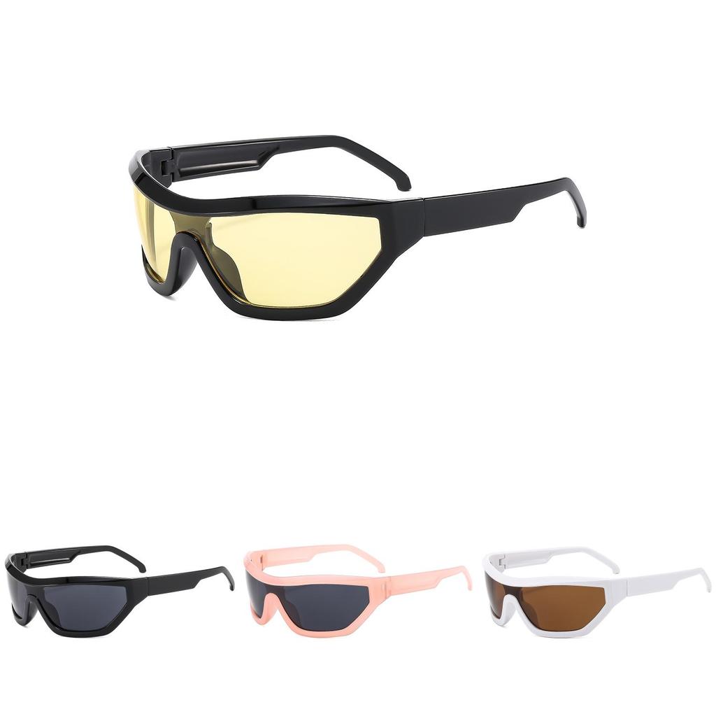 Y2k Sunglasses For Men With Uv400 Protection Large Round Frame For Streetwear And Outdoor Activities
