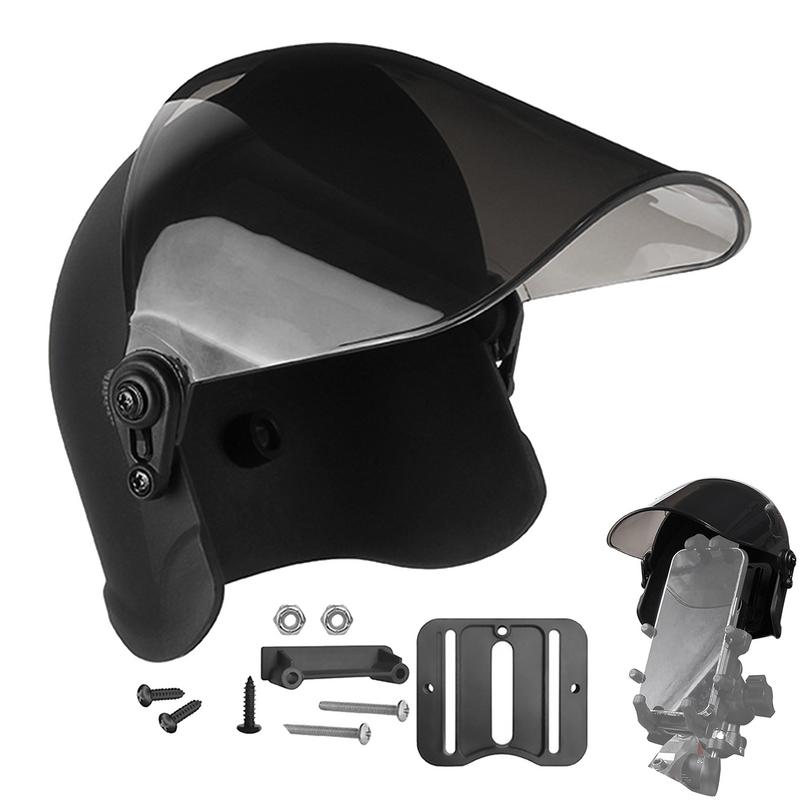 Small Helmet Rider Motorcycle Mobile Phone Holder And Electric Bicycle Navigation Phone Holder Portable Mini Parasol Sun Shade