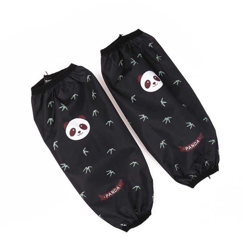 

2 шт. водонепроницаемые рукава женские противообрастающие офисные рукава мужские длинные рабочие рукава милые мультяшные кухонные мытье посуды чистящие рукава чёрный