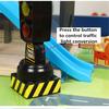 Singing Traffic Light Toy Magnetic Train Wooden Train Track Accessories Scene Road Sign with Light and Sound Railway Toys