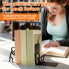 2 Stück Desktop Buchstütze Metall Dekoratives Bücherregal Rutschfester Dokumentenorganisator Buchaufbewahrungsregal Stabiler Schreibtisch Buchstopper Halter