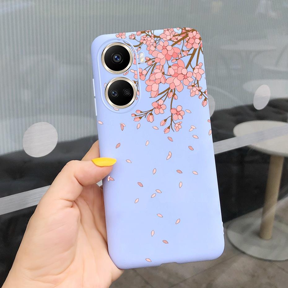 Cute Silicone Case For Huawei Nova 10 SE 2022 Fashion Girl Flower Phone Case For Huawei Nova 10 Pro Nova10 10Pro Soft Back Cover