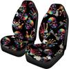 Universal Auto Seat Covers Digital Print Abstract Patterns Waterproof Airbag Compatible Front Rear Seat Protectors Full Set