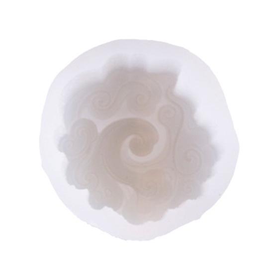 Auspicious Cloud Mooncake Silicone Mold for Peach Mountain Mooncake Mung Bean Cake Chinese Dessert Mold Japanese Wagashi Chocolate Baking Tool