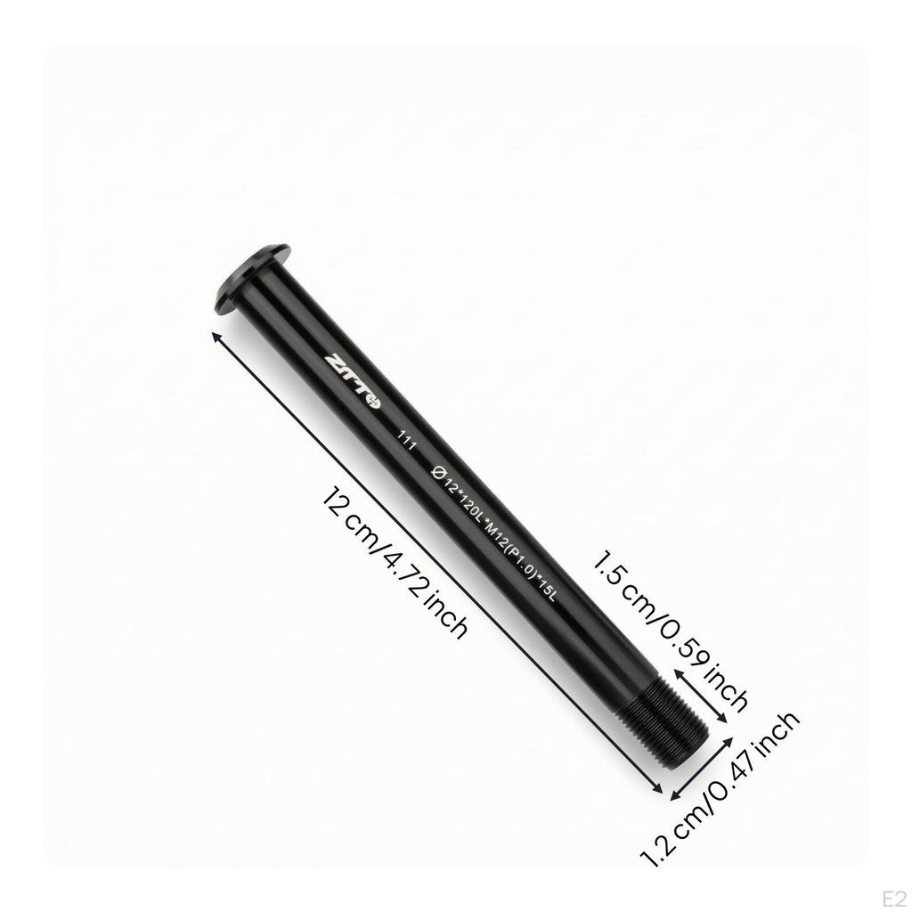 Thru Axle CNCMachined ThruAxle Rod Aluminum Alloy Bike Part for Cyclists 12x117 M12 P1.5