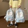 Cat Plaid Student Schoolbag Large Capacity Backpack
