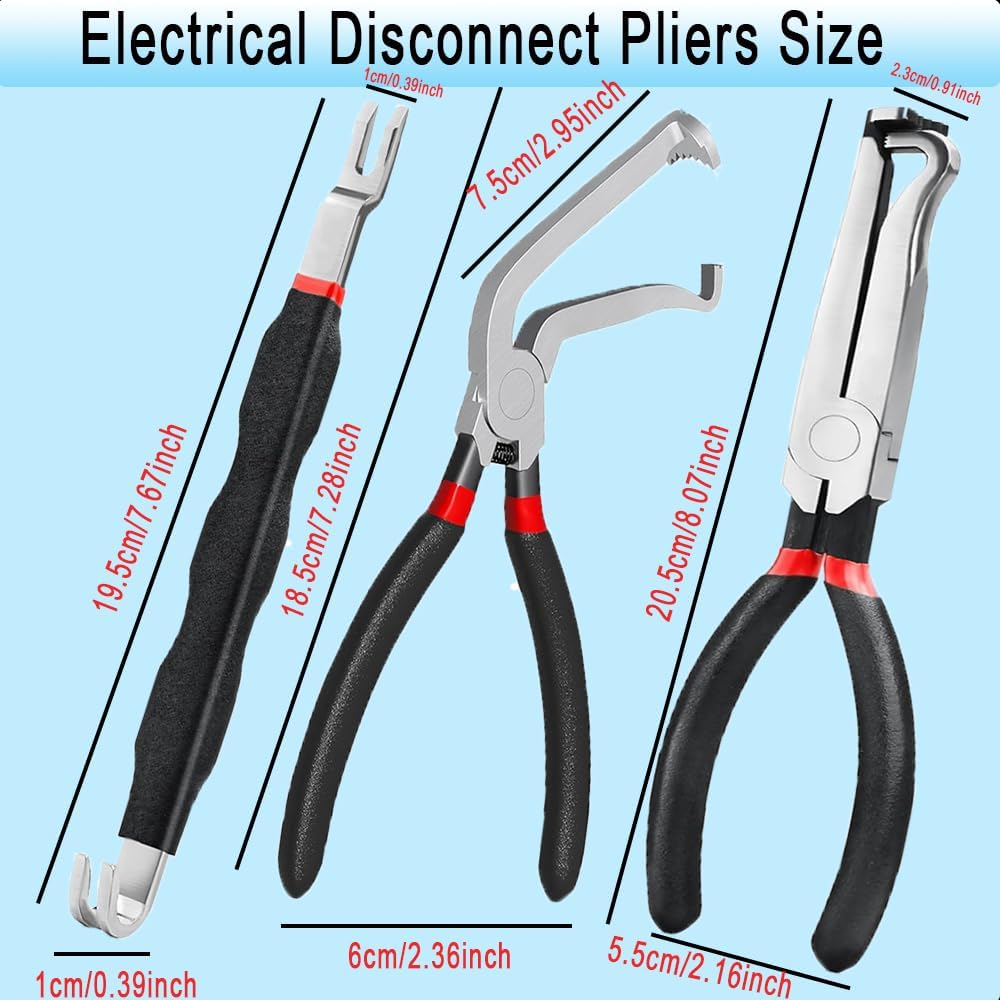 Electrical Disconnect Pliers, Electrical Connector Pliers for Cars, Automotive Electrical Plug Removal Tool, Terminal Removal Tool, Automotive Wire