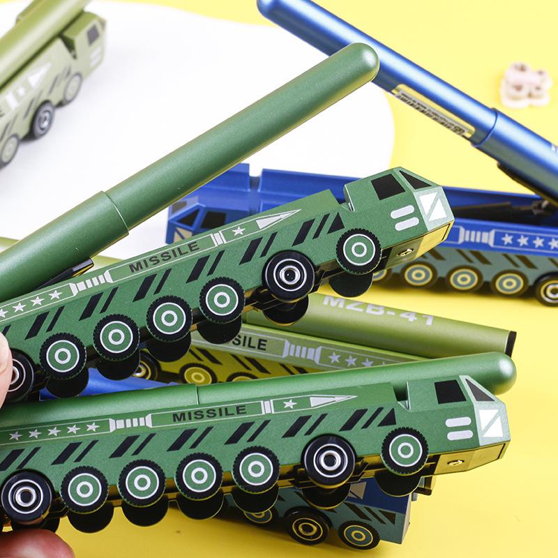 1pc Model Pen: Car Missile / Fighter Jet / Helicopter Design Signing Pen, Ballpoint Pen, Stress Relief Pen, Simulated Model Pen