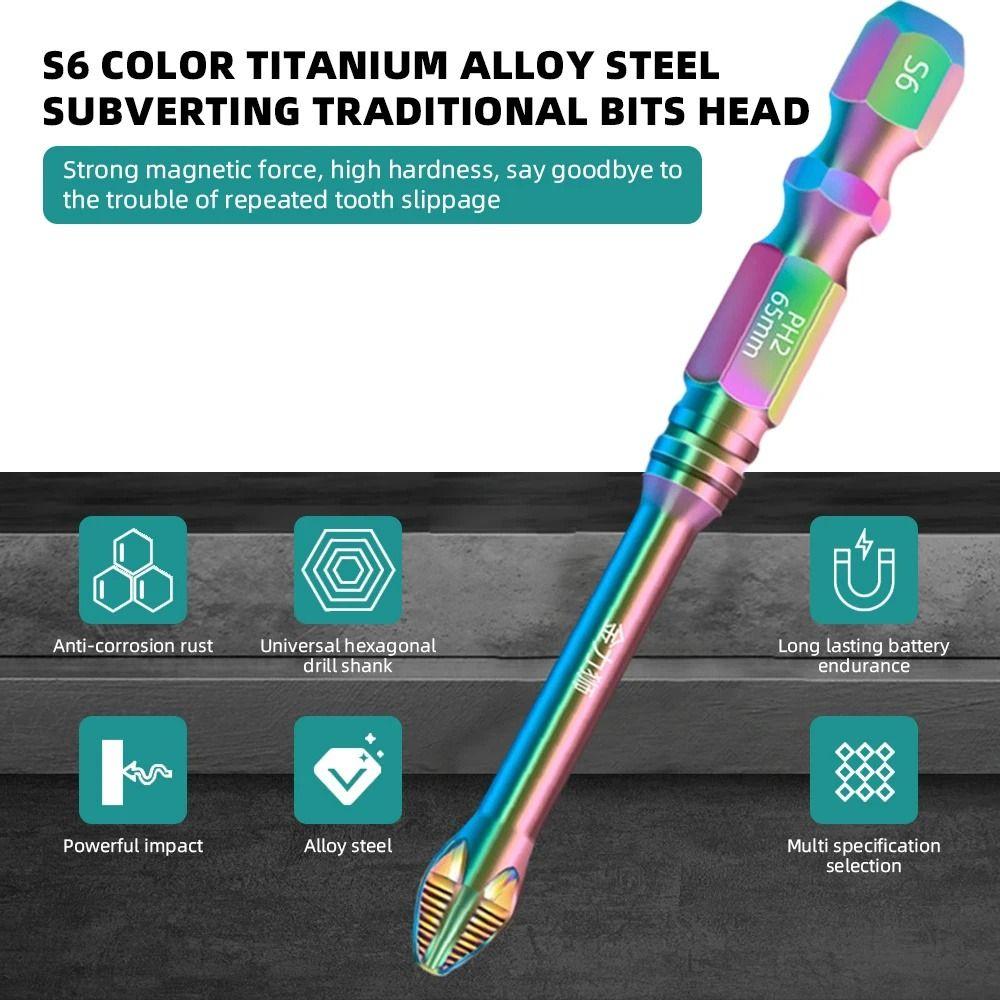 6/8 Stück Hochhärte Kreuzschraubendreherbits Bohrmaschine Schraubendreherkopf Elektrische Schraubendreher