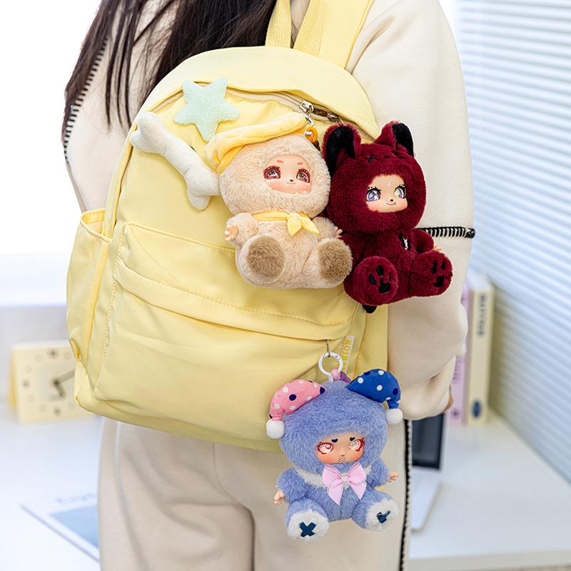 Cute Werewolf Plush Toy Silicone Ragdoll Anime Small Pendant Girl Student Backpack Pendant