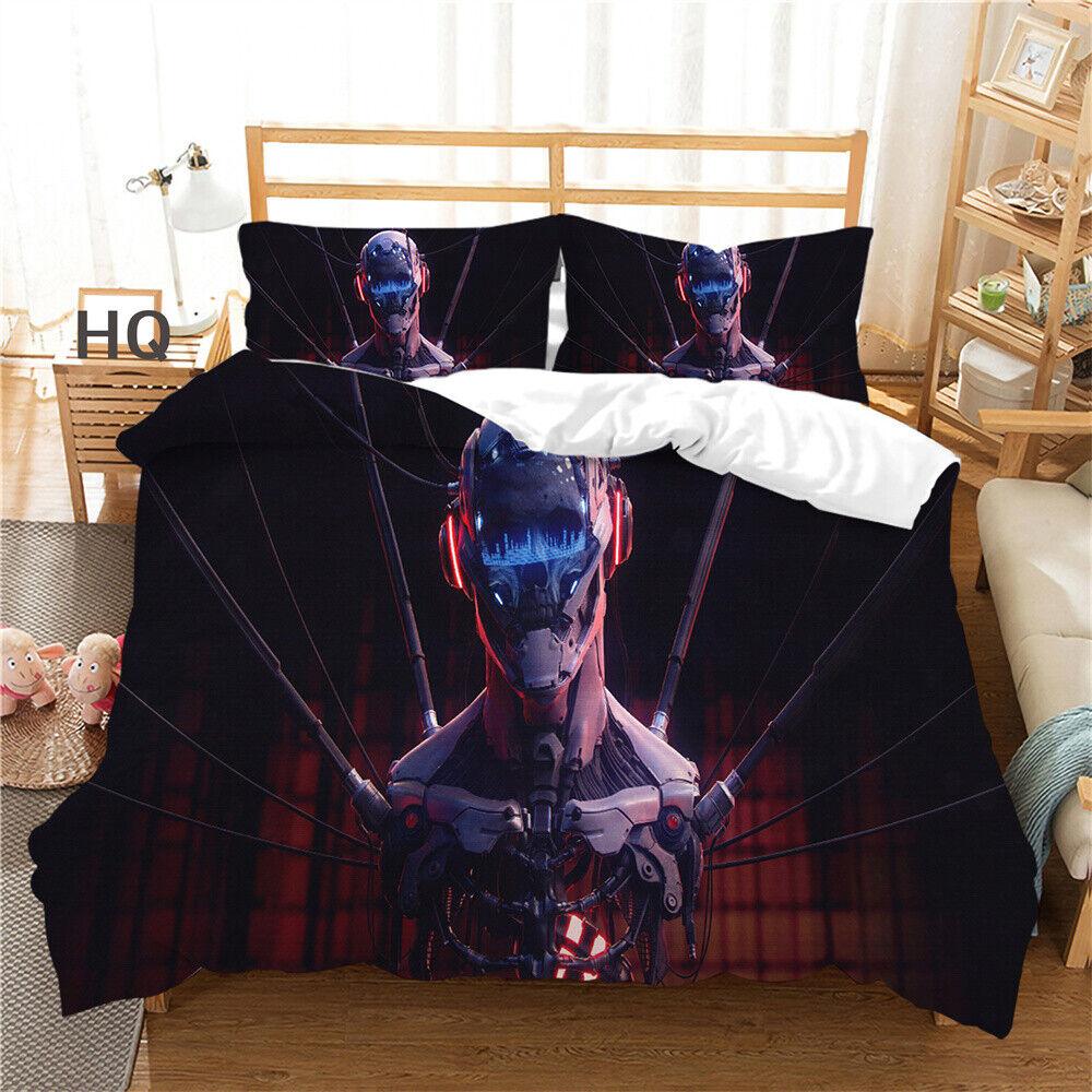3D Skull Duvet Cover Youth Comforter Cover Home Textiles Bedding Set Pillowcase