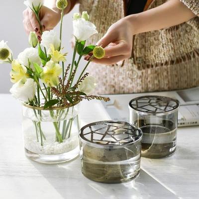 Soporte para Arreglos Florales Tapa Metálica para Flores Cubierta Floral para Fijación de Paja de Planta Suministros para Arreglos Florales