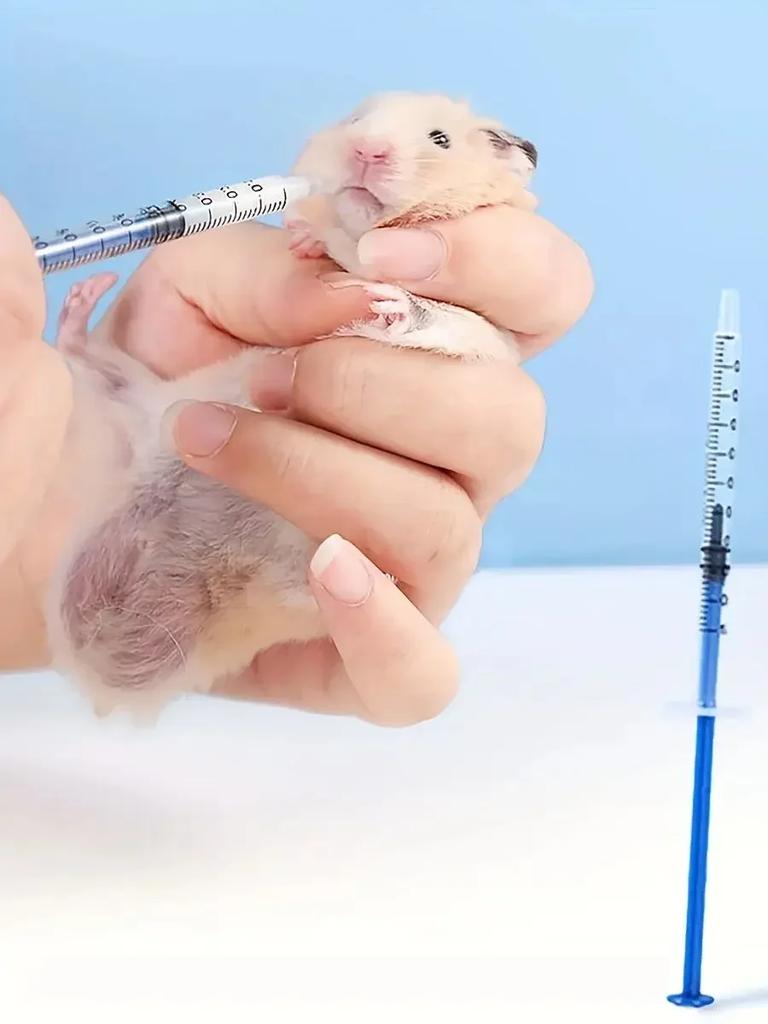 1pc-1 Milliliter Syringe, Independently Sealed, with Scale Function, Suitable for Pet Feeders