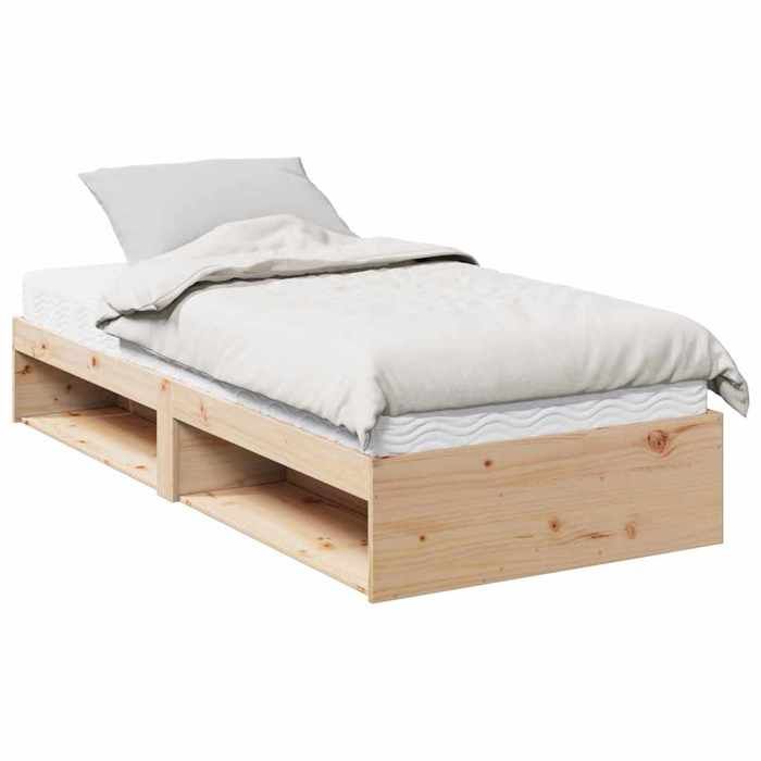 VidaXL Lit de jour avec matelas 90x190 cm bois de pin massif, canapé-lit, canapé-lit de repos, lit de soirée pyjama, lit 3324601
