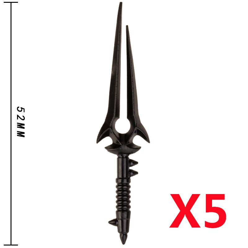 MOC Medieval Military Anime Figures Weapons Building Blocks Toys Soldiers Shield Sword Bow Trident Ax Gun Hammer DIY Gifts K027