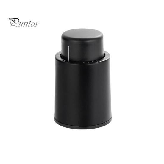 

Пробка для винных бутылок 2-в-1 вакуумный насос укупорщик винных пробок с записью шкалы времени многоразовый винный накопитель сохранение свежести на 14 дней чёрный