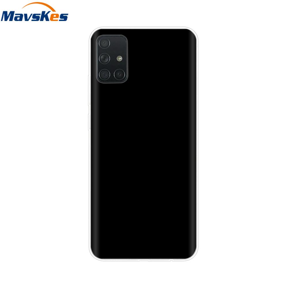 For Samsung Galaxy A51 Case Silicon Transparent Back Cover Phone Case for Samsung Galaxy A71 SM-A715F A515F A 51 71 Cover Fundas